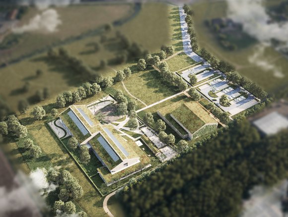 Bovenaanzicht plan Hoge Dreef
