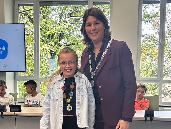 Kinderburgemeester Sara Kokke
