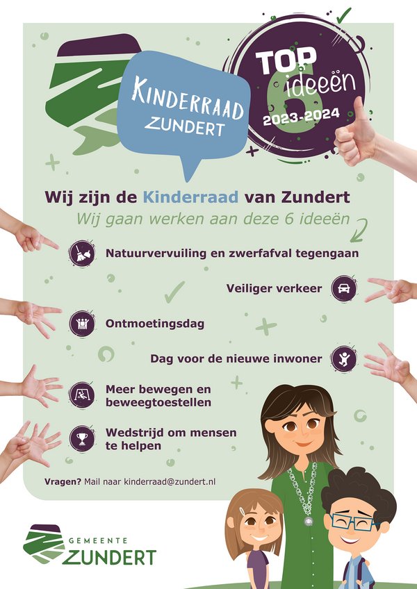 Poster Top-6 ideeën kinderraad