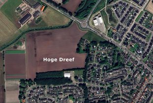 Luchtfoto locatie Hoge Dreef
