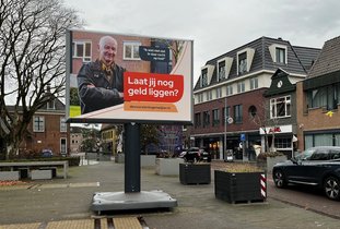 Reclamecampagne op straat over de Voorzieningenwijzer