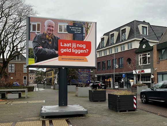 Reclamecampagne op straat over de Voorzieningenwijzer