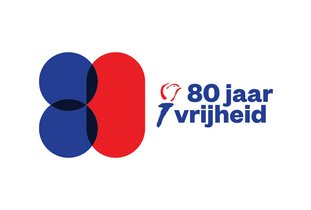 Logo 80 jaar vrijheid