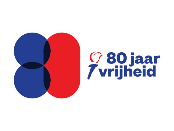 Logo 80 jaar vrijheid