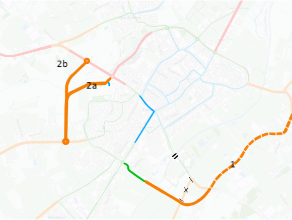 Overzicht van de onderzochte varianten