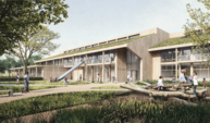 Artist impression van het Kindcentrum